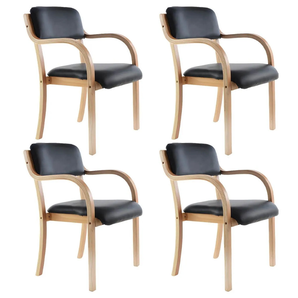 Scandinavian Upholstered Arm Chair with Solid Birch Legs