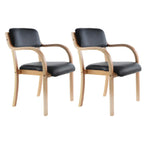 Scandinavian Upholstered Arm Chair with Solid Birch Legs
