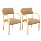 Scandinavian Upholstered Arm Chair with Solid Birch Legs