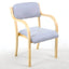 Scandinavian Upholstered Arm Chair with Solid Birch Legs