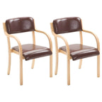 Scandinavian Upholstered Arm Chair with Solid Birch Legs