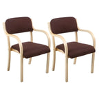 Scandinavian Upholstered Arm Chair with Solid Birch Legs