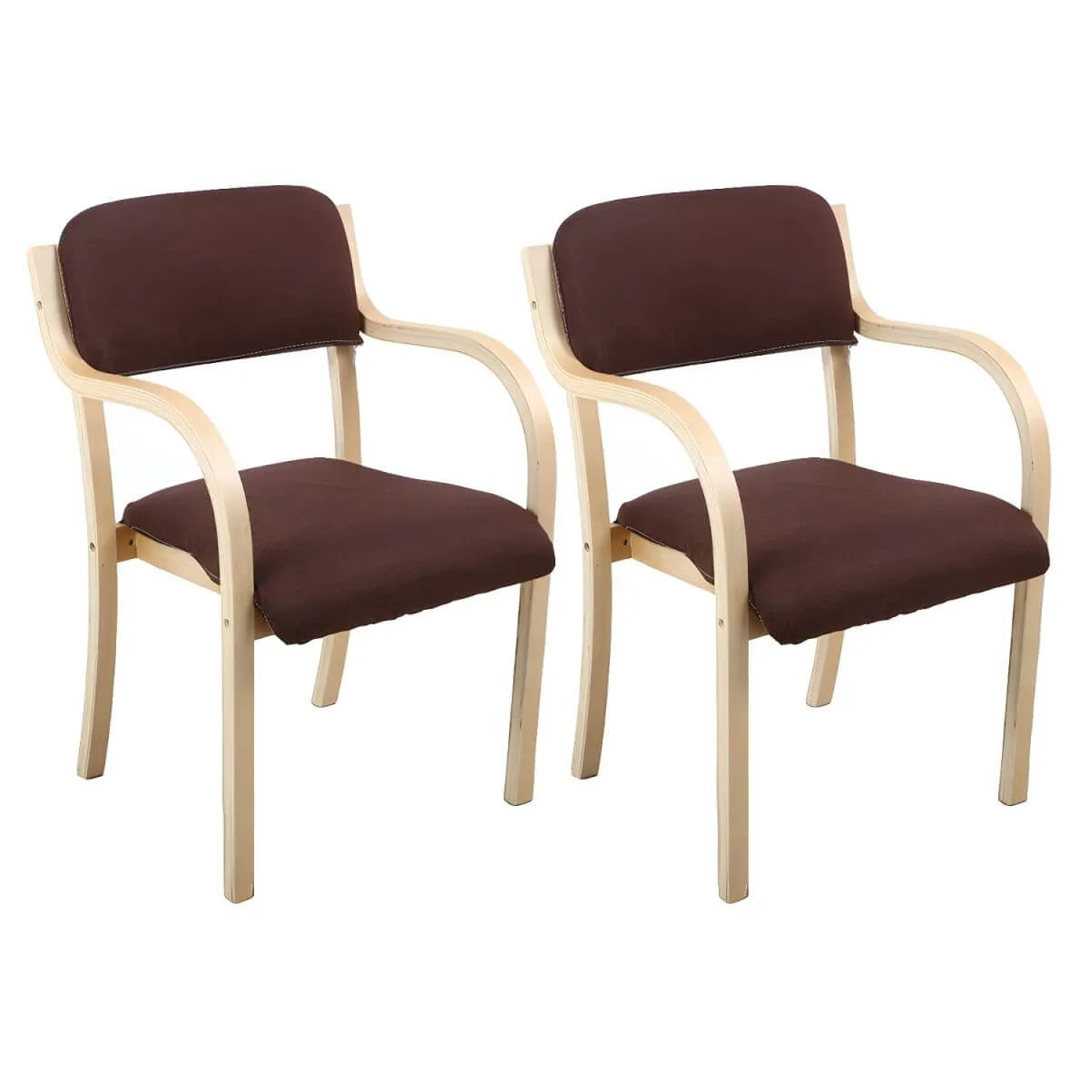 Scandinavian Upholstered Arm Chair with Solid Birch Legs