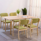 Scandinavian Upholstered Arm Chair with Solid Birch Legs