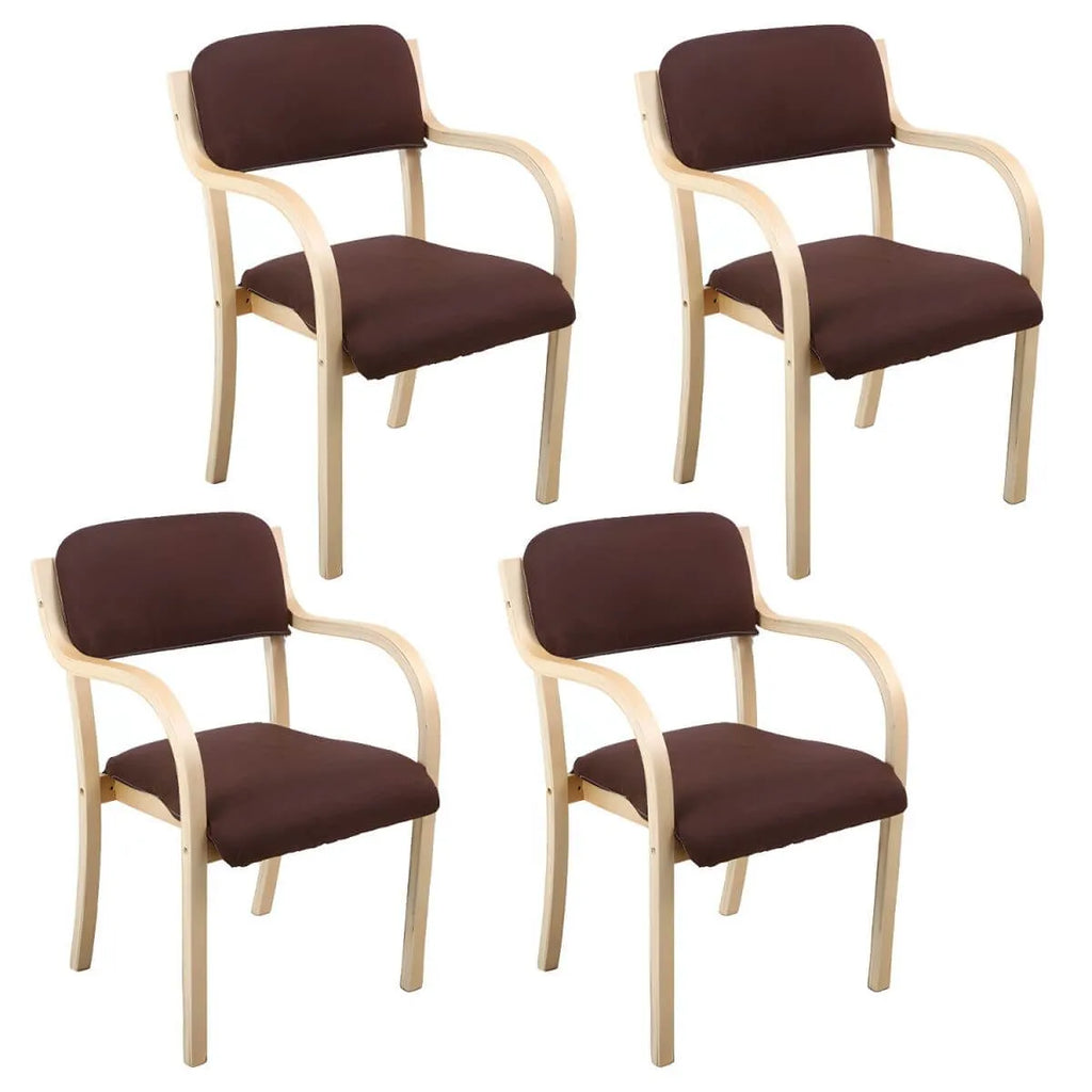 Scandinavian Upholstered Arm Chair with Solid Birch Legs
