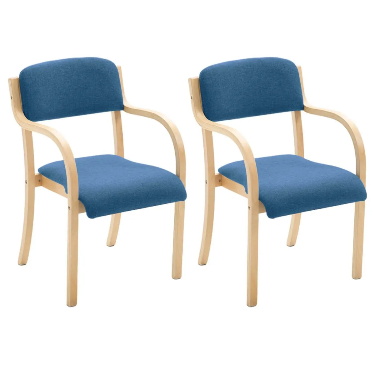 Scandinavian Upholstered Arm Chair with Solid Birch Legs