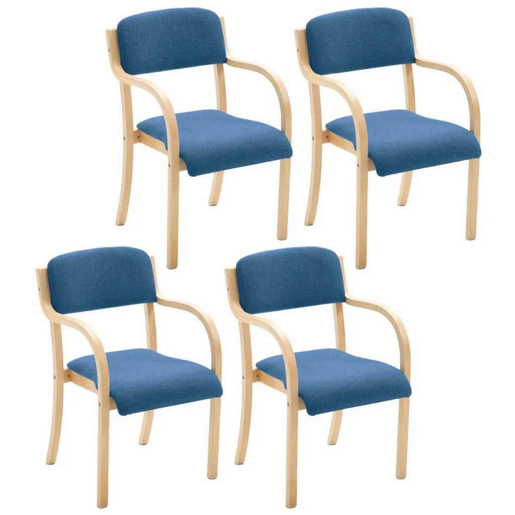 Scandinavian Upholstered Arm Chair with Solid Birch Legs