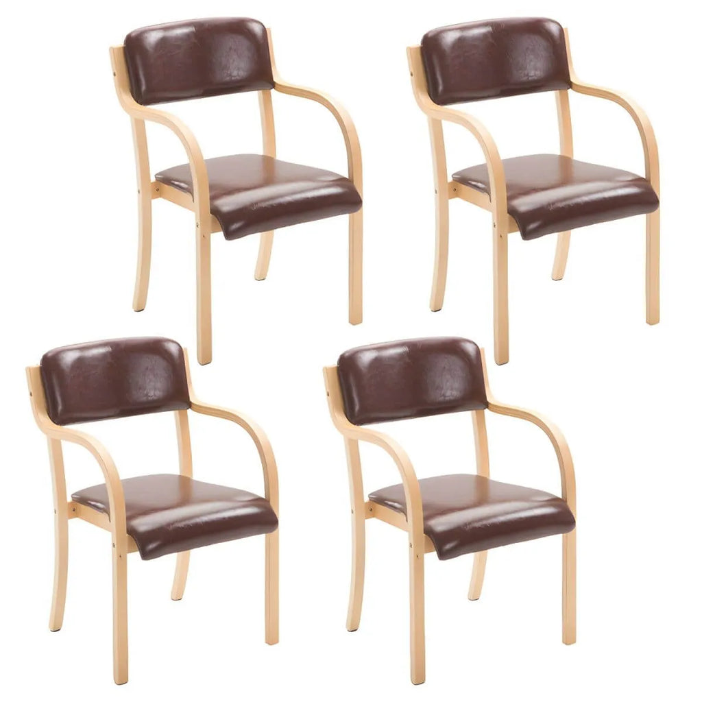 Scandinavian Upholstered Arm Chair with Solid Birch Legs