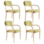 Scandinavian Upholstered Arm Chair with Solid Birch Legs