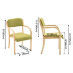 Scandinavian Upholstered Arm Chair with Solid Birch Legs