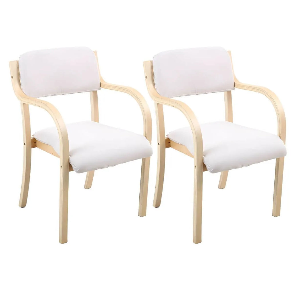 Scandinavian Upholstered Arm Chair with Solid Birch Legs