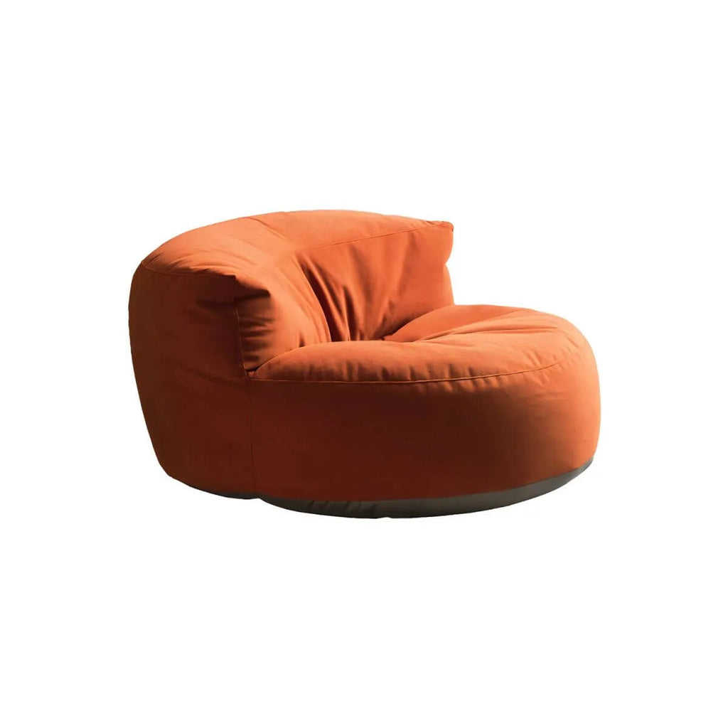 Scandinavian Velvet Slipcovered Armless Accent Chair with Ottoman Option