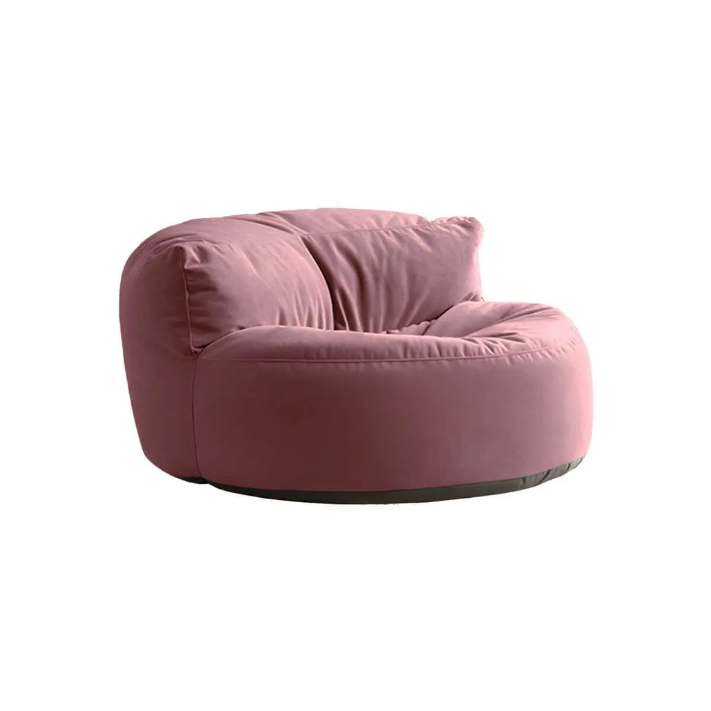 Scandinavian Velvet Slipcovered Armless Accent Chair with Ottoman Option