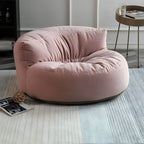 Scandinavian Velvet Slipcovered Armless Accent Chair with Ottoman Option Main Product Image