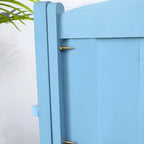 Scandinavian Waterproof Garden Bench with Storage and Curved Back