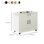 Scandinavian Wood File Cabinet With Lockable Shelves And Casters Dimensions