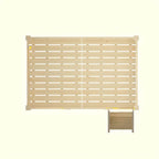 Scandinavian Wood Kids Loft Bed With Desk & Mattress