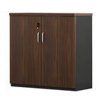 Scandinavian Wood Lateral File Cabinet With Locking Storage