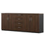 Scandinavian Wood Lateral File Cabinet With Locking Storage