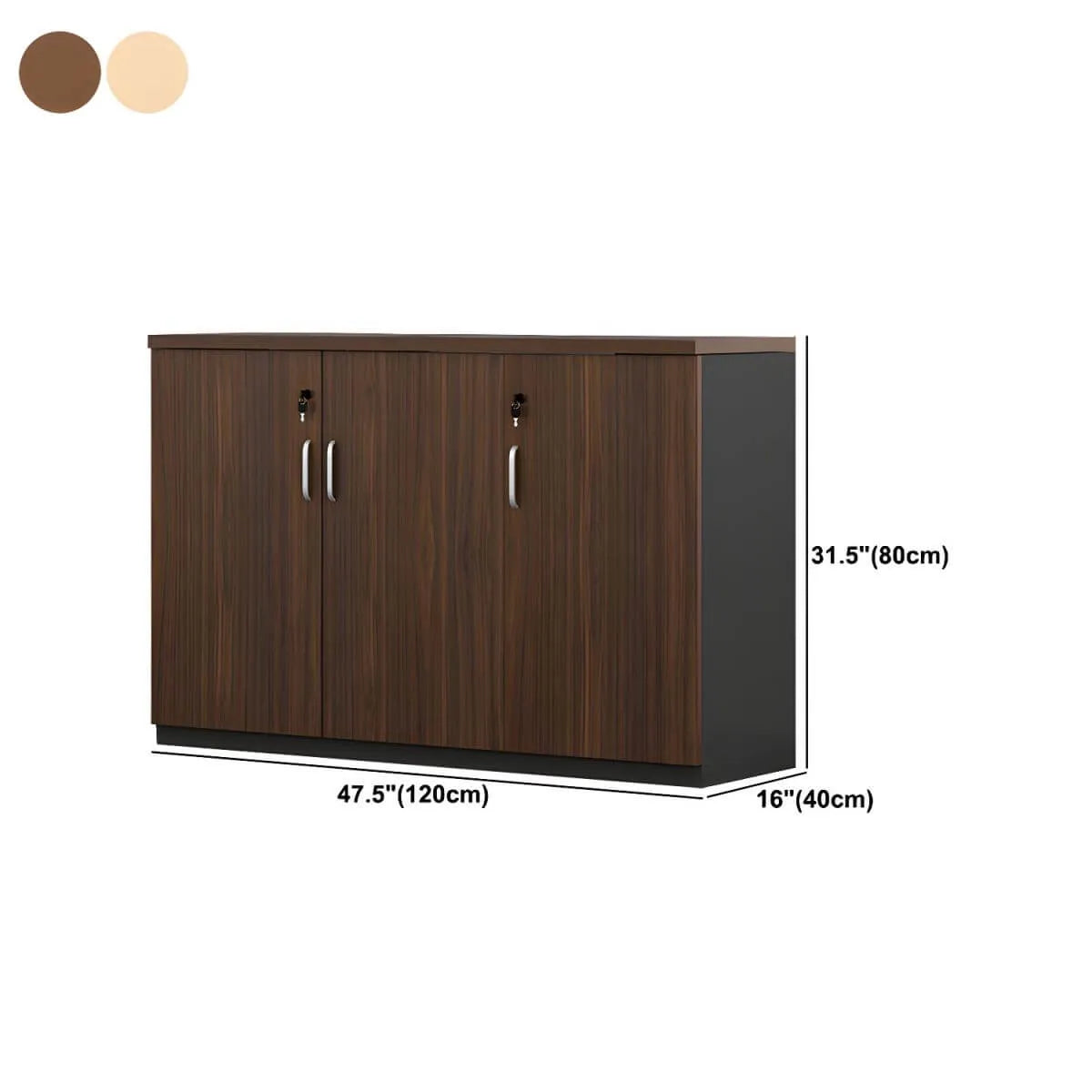 Scandinavian Wood Lateral File Cabinet With Locking Storage Dimensions