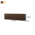 Scandinavian Wood Lateral File Cabinet With Locking Storage Dimensions