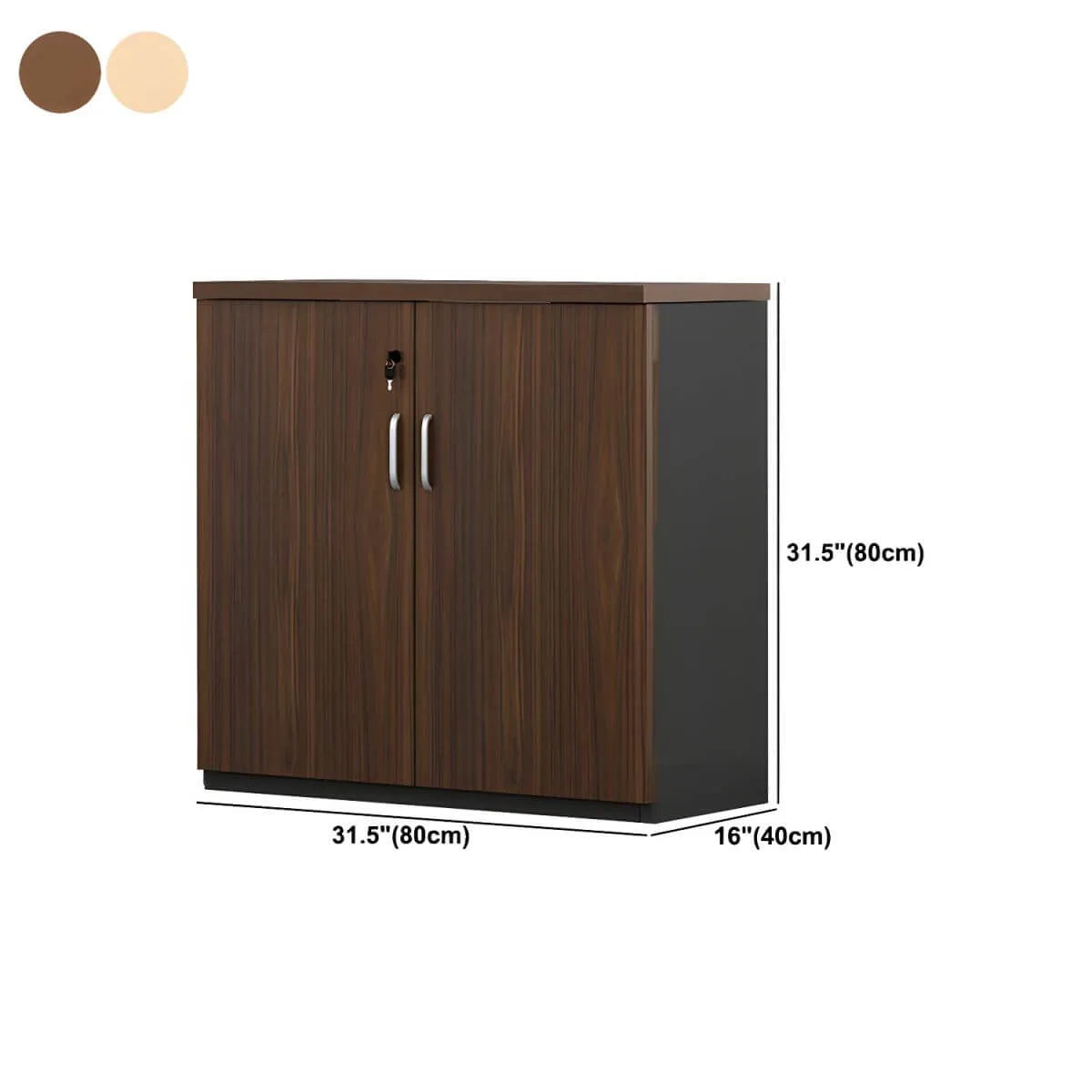 Scandinavian Wood Lateral File Cabinet With Locking Storage Dimensions