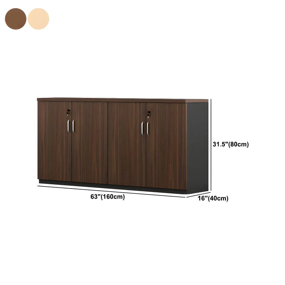 Scandinavian Wood Lateral File Cabinet With Locking Storage Dimensions