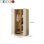 Scandinavian Wood Wardrobe Armoire With Hanging And Shelf Storage Dimensions