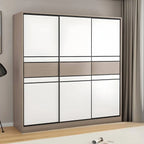 Scandinavian Wood Wardrobe Armoire With Modular Storage System
