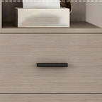 Scandinavian Wood Wardrobe Armoire With Modular Storage System