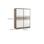 Scandinavian Wood Wardrobe Armoire With Modular Storage System Dimensions