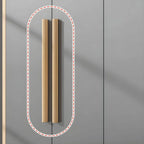 Scandinavian Wood Wardrobe Armoire With Soft-Close Doors