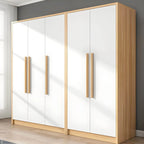 Scandinavian Wood Wardrobe Armoire With Soft-Close Doors