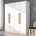 Scandinavian Wood Wardrobe Armoire With Soft-Close Doors