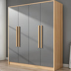 Scandinavian Wood Wardrobe Armoire With Soft-Close Doors Main Product Image