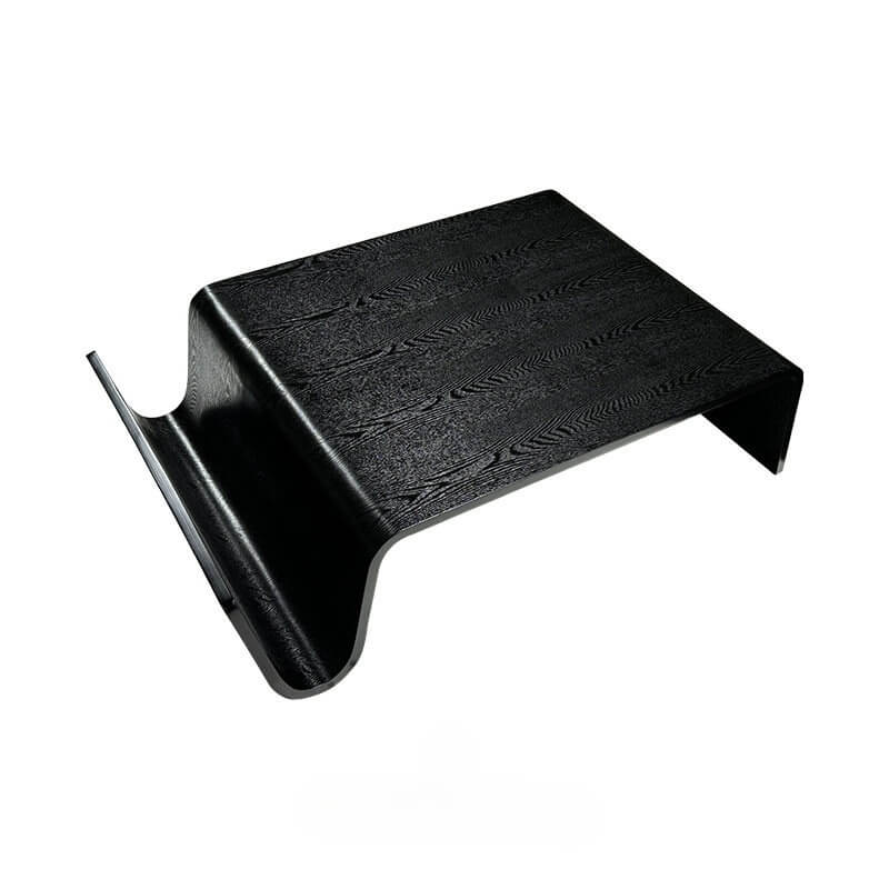 Scando Coffee Table with Seamless Bentwood Curve and Natural Wood Grain