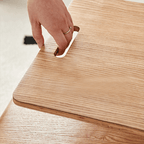 Scando Coffee Table with Seamless Bentwood Curve and Natural Wood Grain