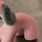 Sculptural Animal-Shaped Chair Series in Plush Textures for Lounge Corners