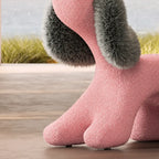 Sculptural Animal-Shaped Chair Series in Plush Textures for Lounge Corners