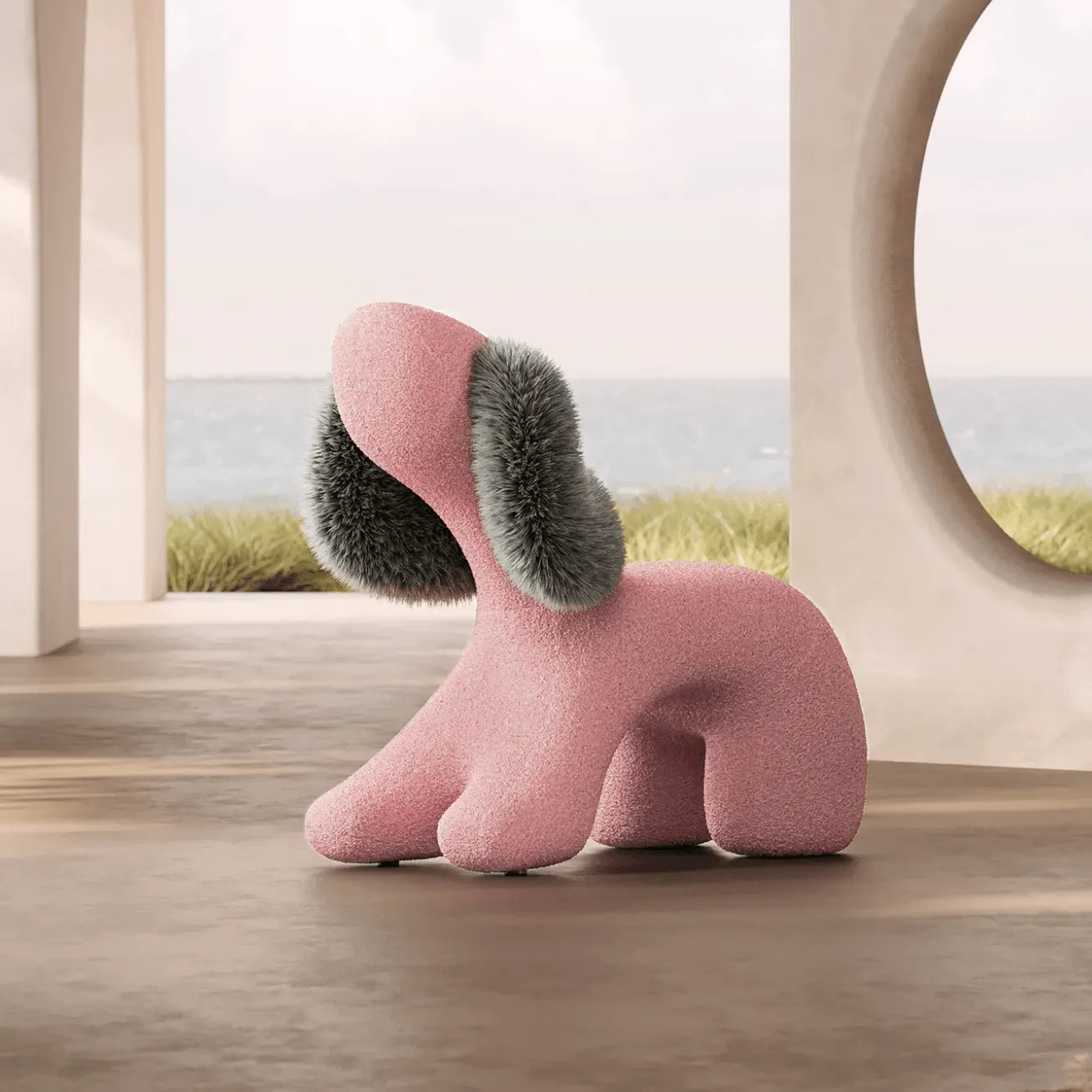 Sculptural Animal-Shaped Chair Series in Plush Textures for Lounge Corners Main Product Image