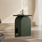 Sculptural Arched Side Table, Multifunctional Pet-Friendly Nightstand