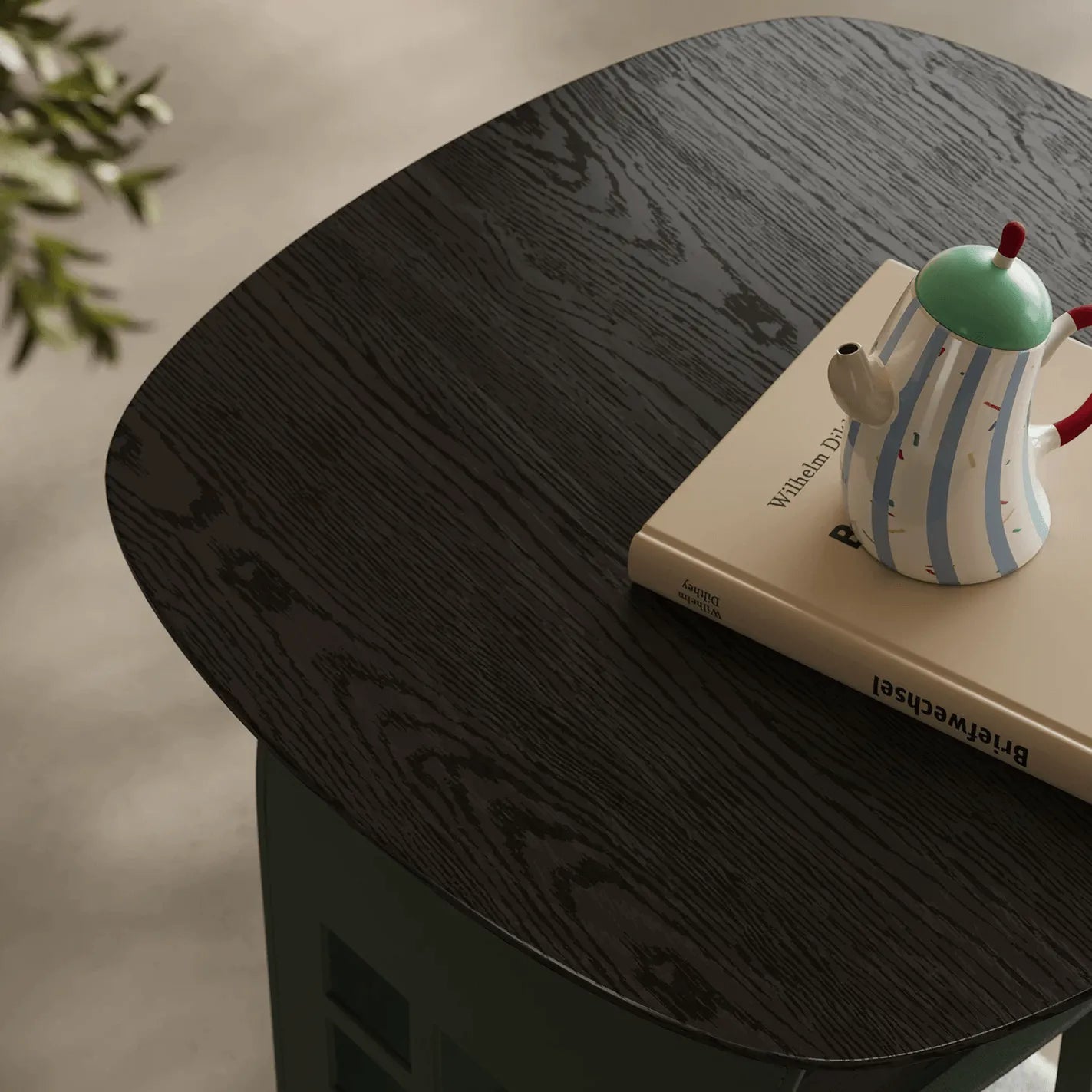 Sculptural Arched Side Table, Multifunctional Pet-Friendly Nightstand