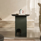 Sculptural Arched Side Table, Multifunctional Pet-Friendly Nightstand