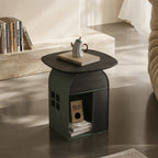 Sculptural Arched Side Table, Multifunctional Pet-Friendly Nightstand Main Product Image
