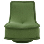 Sculptural Boucle Accent Chair with Curved Arms and Contrast Trim