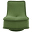 Sculptural Boucle Accent Chair with Curved Arms and Contrast Trim