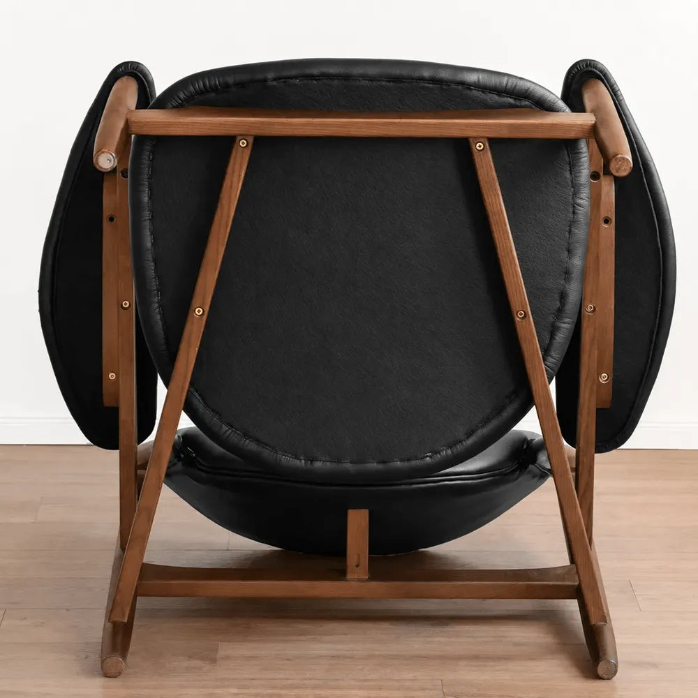 Sculptural Chieftains Chair with Saddle Arms, Floating Seat Appeal