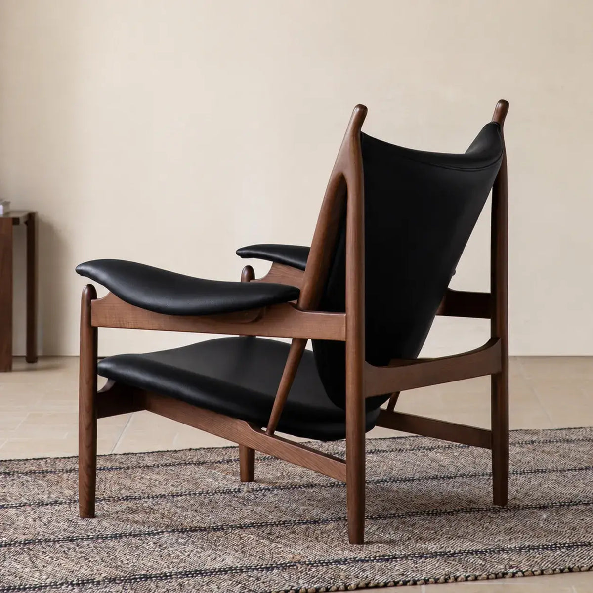 Sculptural Chieftains Chair with Saddle Arms, Floating Seat Appeal