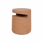 Sculptural Cork Side Table Series, Organic Geometric Accent Tables