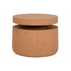 Sculptural Cork Side Table Series, Organic Geometric Accent Tables